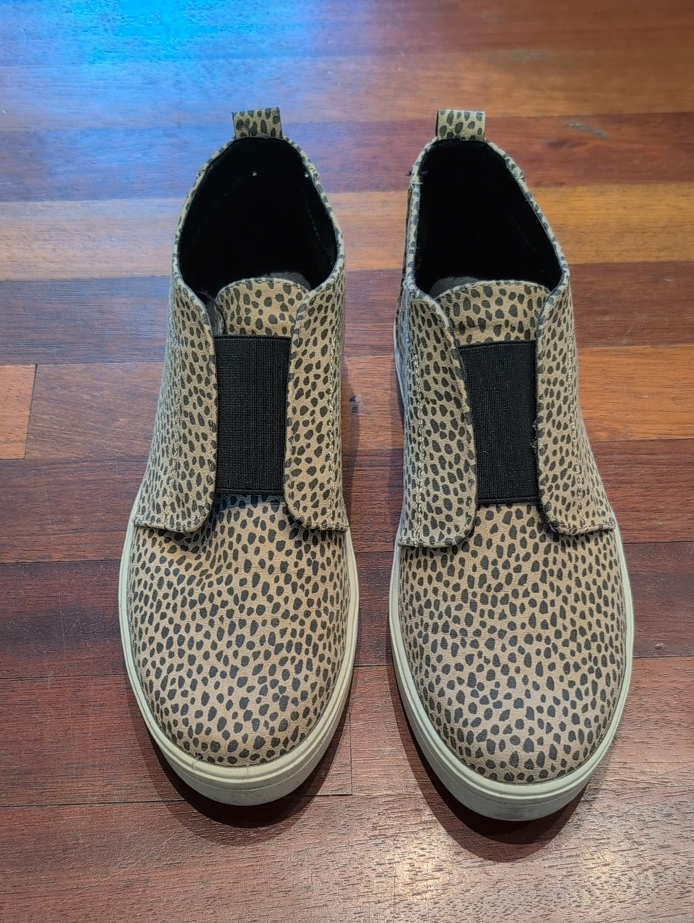 Slip-On Leopard Print Casual Sneakers - Tan/Black Universal Threads Target